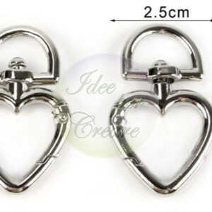 Accessori Chusura a cuore cm 2,5 x 4 (blister 2 pz)
