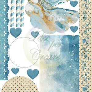 Pannello cm 50x70 Carosello Blu