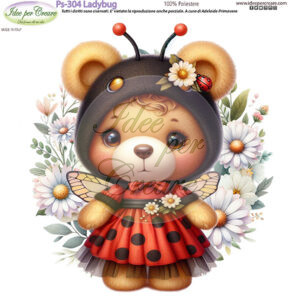 Pannello cm 25x25 Ladybug