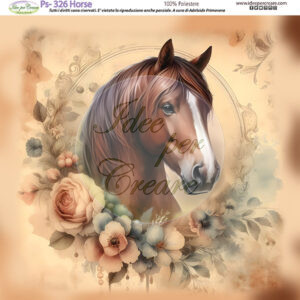 Pannello cm 25x25 horse