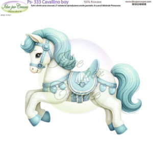 Pannello cm 25x25 Cavallino boy