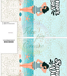 Tessuto resinato Borsa Mare Summer Vibes