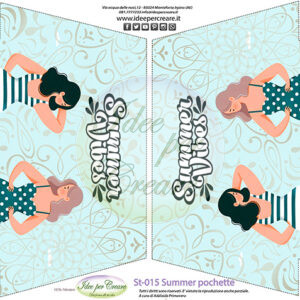 Tessuto resinato Pochette Summer Vibes