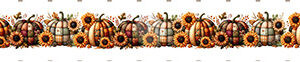 Nastro Bordo Zucche h. 6 cm x 90 cm