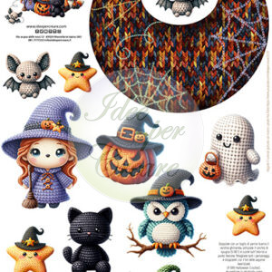 Pannello Halloween crochet