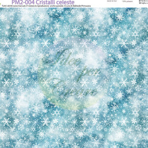Pannello cm 40x50 Cristalli Celeste Polvere