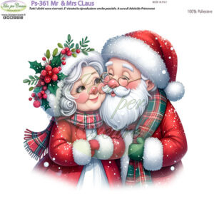 Pannello cm 25x25 Mr & Mrs Claus