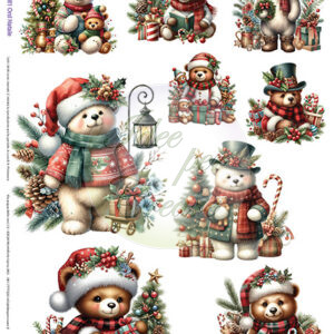 Carta Riso Orsi Natale