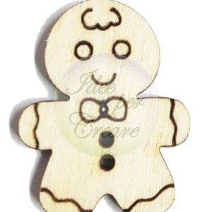 Bottoncini il legno Ginger cm 3 (bl 5 pz)