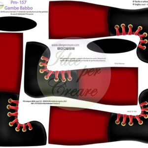 Pannello cm 40x50 Gambe Babbo