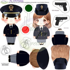 Pannello cm 25x25 polizia