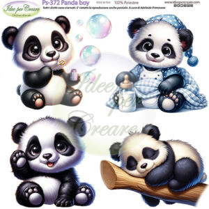 Pannello cm 25x25 Panda Boy