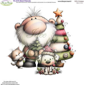 Pannello cm 25x25 Best Friends 2