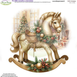 Pannello cm 25x25 Cavallo a dondolo