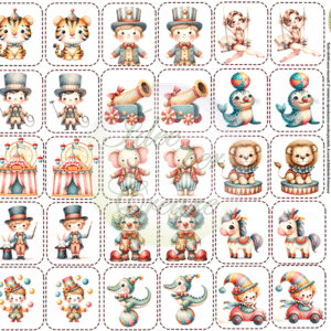 Pannello cm 50x50  Memory Circus