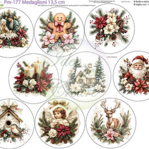 Pannello cm 40x50 medaglioni misti cm 13,5