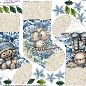 Pannello cm 40x50 Calze cm 30 Celesti