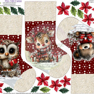 Pannello cm 40x50 Calze cm 30 Rosse