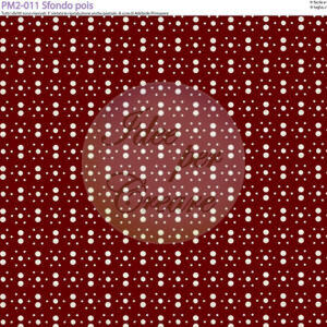Pannello cm 40x50 Sfondo Pois rossi