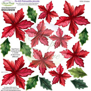 Pannello cm 25x25 poinsettia piccola