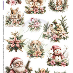 Carta Riso elegante Natale