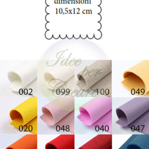 Tag in feltro smerlata cm 10,5x12