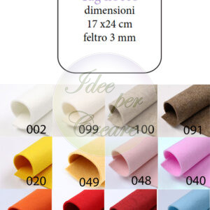Tag in feltro cm 17x24 FIOCCO