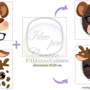 Pannello cm 20x20 Mattonella Orso