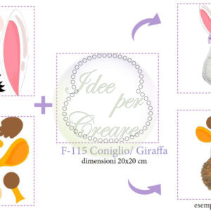 Pannello cm 20x20 Mattonella Giraffa