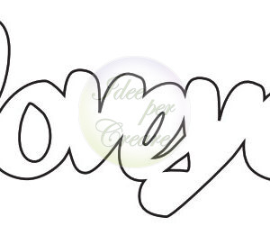 Scritte J love you cm 8x3