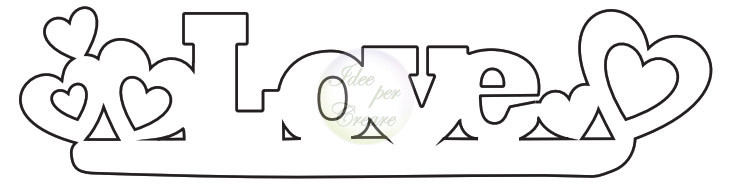 Scritta Love cm 15x3,5