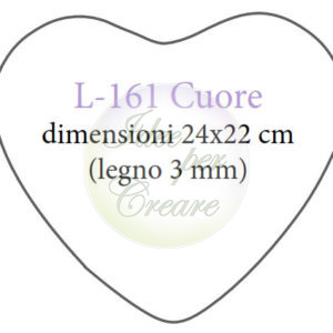 Sagoma Cuore cm 24x22