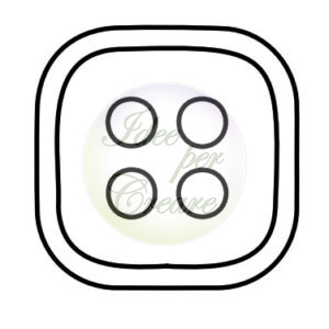 Bottoncini Quadrati cm 2 (bl 10 pz)