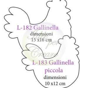 Sagoma Gallinella cm 16x15