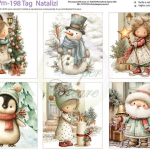 Pannello cm 40x50 Tag Natalizie