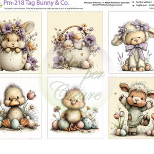 Pannello cm 40x50 Tag Bunny & co