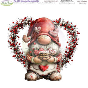 Pannello cm 25x25 Gnometto con dolcetto