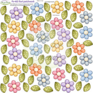 Pannello cm 25x25 Fiorellini Patchwork