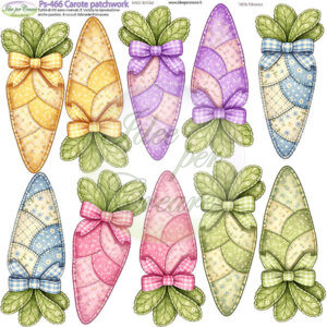 Pannello cm 25x25 Carote Patchwork