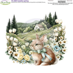 Pannello cm 25x25 Casetta spring