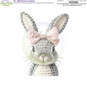 Pannello cm 25x25 Bunny Crochet