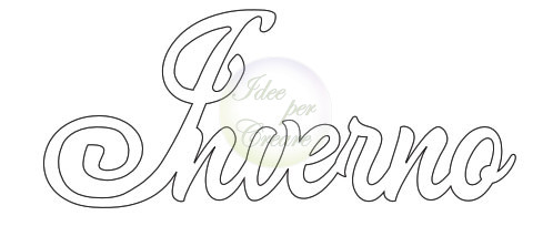 Motivi in Feltro Inverno altezza cm 6x14