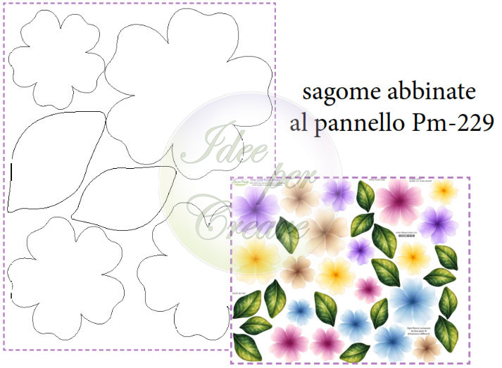 Sagoma Fiori misti per PM-229