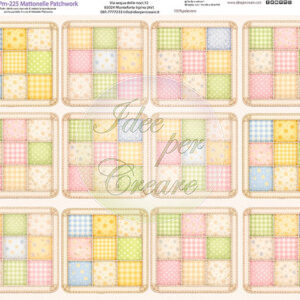 Pannello cm 40x50 Fondo Patchwork