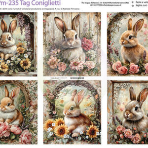 Pannello cm 40x50 Tag Coniglietti