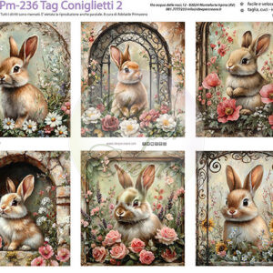 Pannello cm 40x50 Tag Coniglietti 2