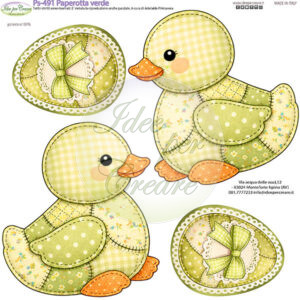 Pannello cm 25x25 Paperotta Verde