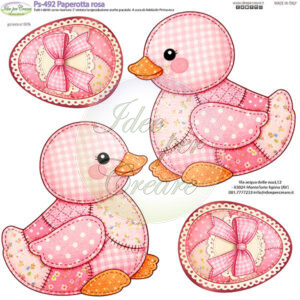 Pannello cm 25x25 Paperotta rosa