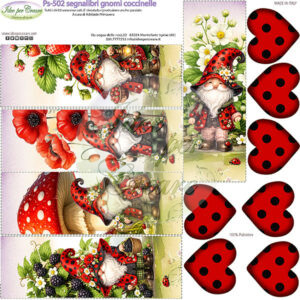 Pannello cm 25x25 Segnalibri Coccinelle