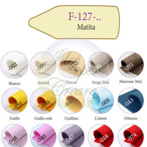 Motivi in feltro Matita cm 2,5x7,5 (blister 5 pz)